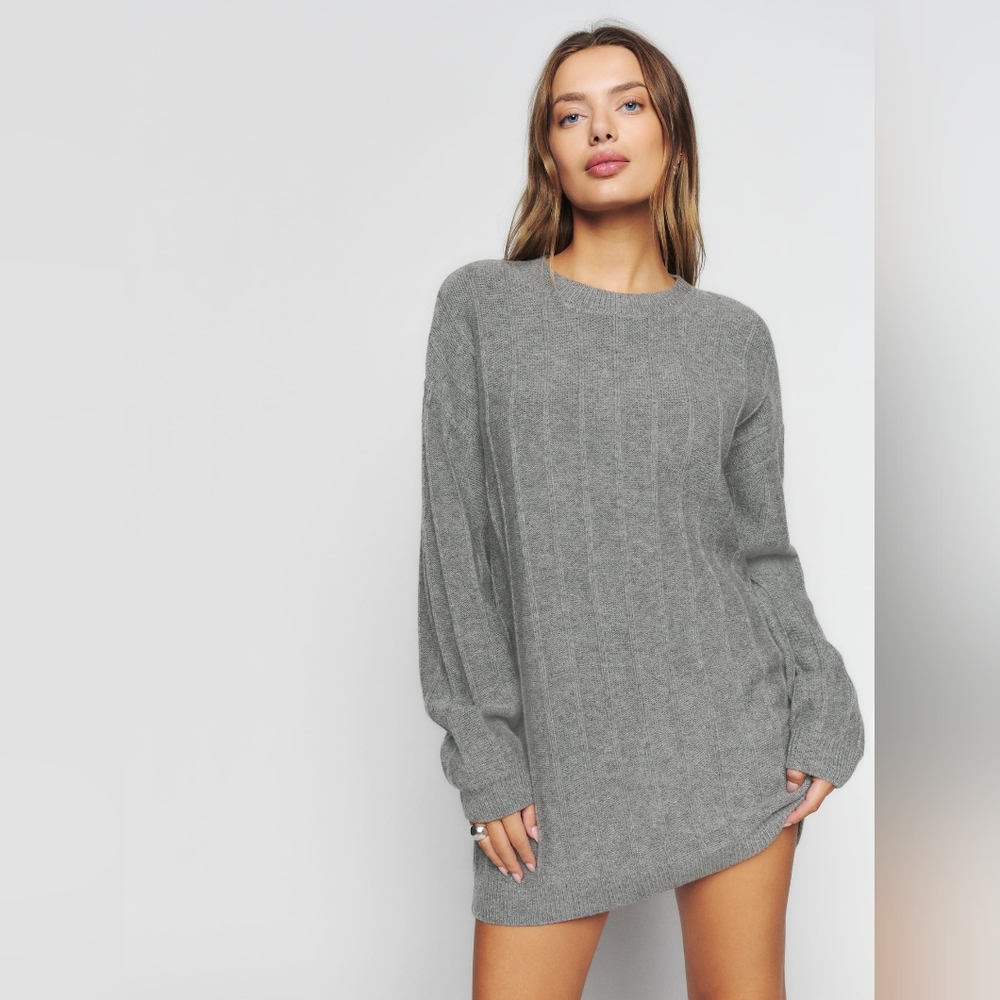 Reformation Harriet Regenerative Wool Mini Dress Size Large